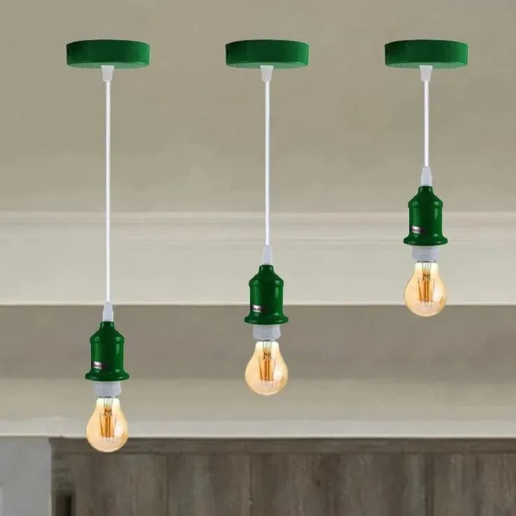 Höhenverstellbare E27 Pendelleuchte | Geborgenheit Retro Kabelpendel - 95cm ~4114