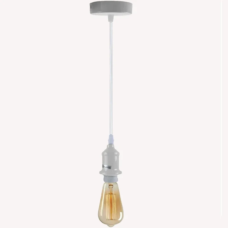 Höhenverstellbare E27 Pendelleuchte | Geborgenheit Retro Kabelpendel - 95cm ~4114