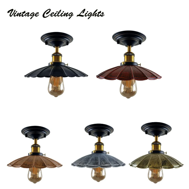 Vintage Deckenleuchte Semi Flush Mount | Retro Design ~3952