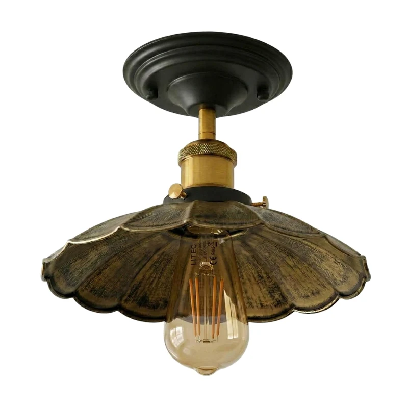 Vintage Deckenleuchte Semi Flush Mount | Retro Design ~3952
