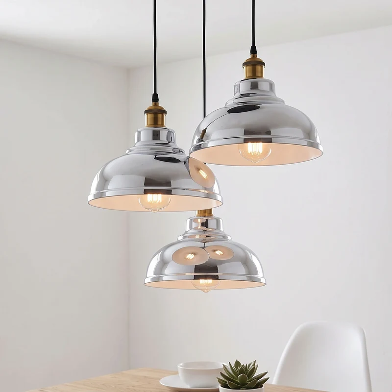 3-flammige Cluster Pendelleuchte – Vintage Hängelampe Esstisch | Ø29cm | E27 ~4138