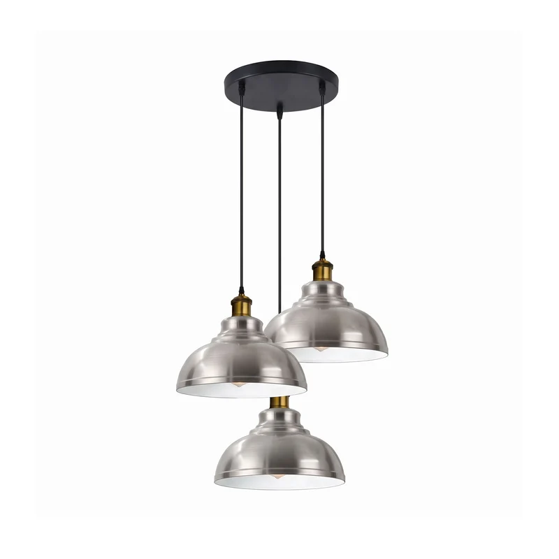 3-flammige Cluster Pendelleuchte – Vintage Hängelampe Esstisch | Ø29cm | E27 ~4138