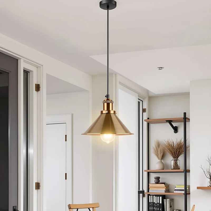 Industrie Kegel-Pendelleuchte Ø 22cm | Höhenverstellbar Deckenlampe E27~4119