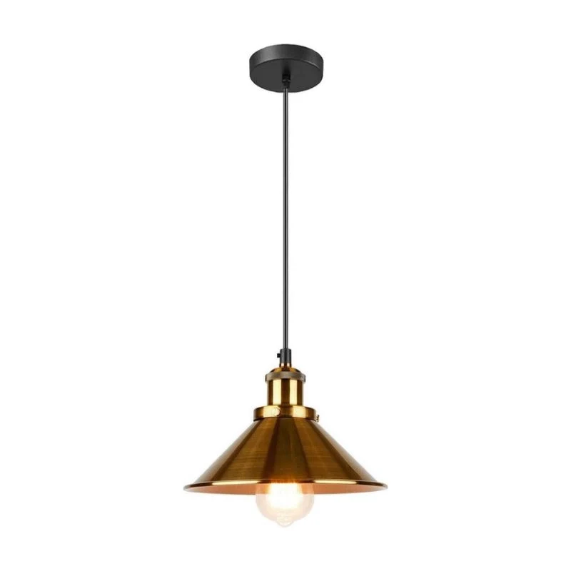 Industrie Kegel-Pendelleuchte Ø 22cm | Höhenverstellbar Deckenlampe E27~4119