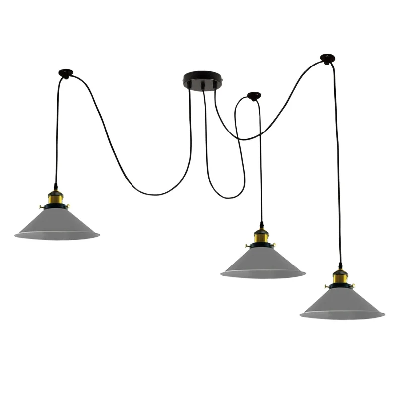 All Seasons Life Spinnenlampe Pendelleuchte 1 - 8 Wege Grau ~3949