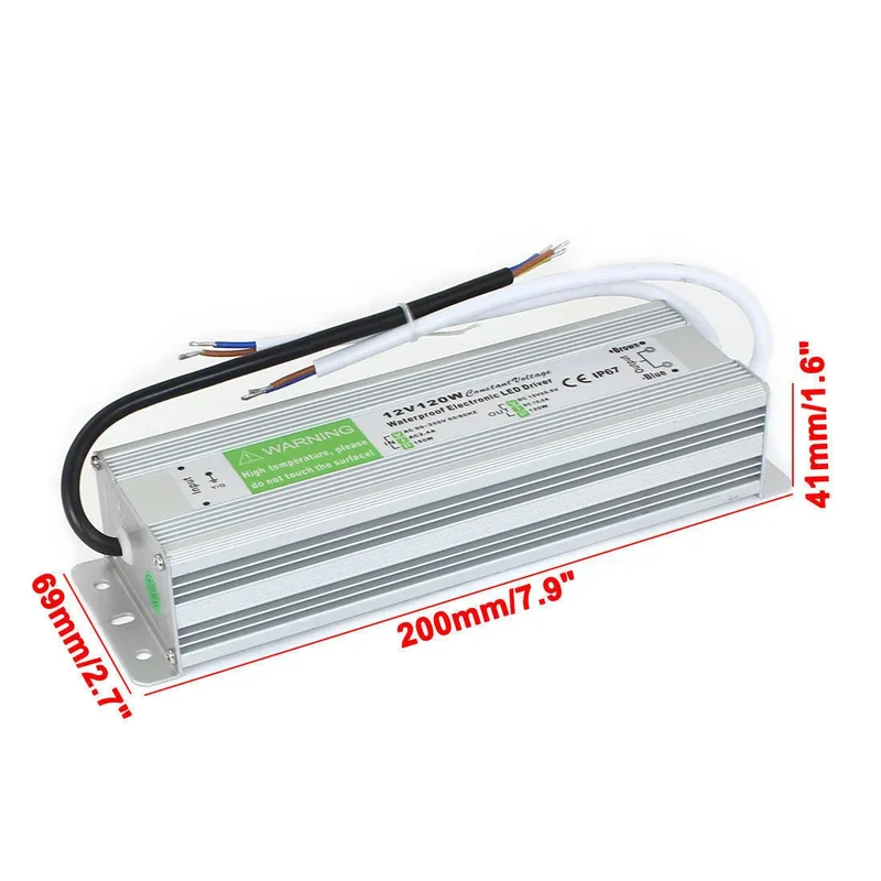 IP67 DC12V 120W LED Treiber Netzteil Trafo~4131