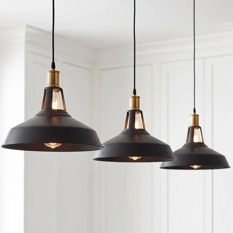 Vintage Werkstattpendel – Industrie De Deckenlampe Esstisch | Ø 30cm | E27~1681