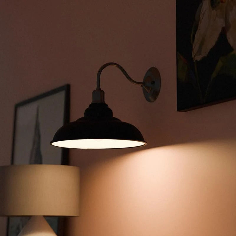 Vintage Schwanenhals Wandlampe | All Seasons Life Bunte Metall Lampe im Retro stil~3907