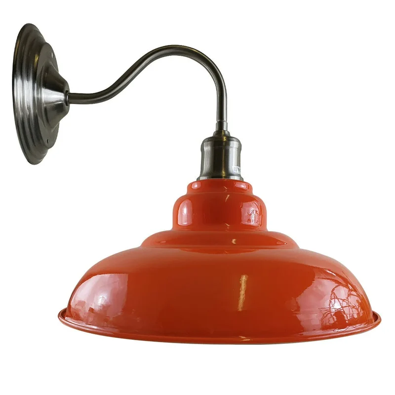 Vintage Schwanenhals Wandlampe | All Seasons Life Bunte Metall Lampe im Retro stil~3907