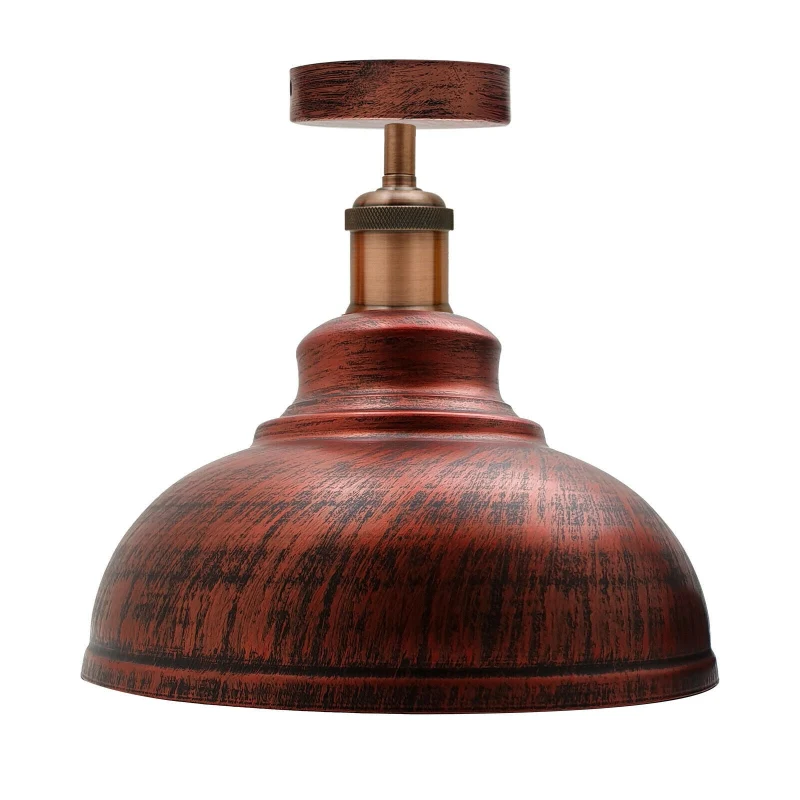 Industrie Deckenleuchte Vintage E27 Halb Unterputz Lampe ~3944