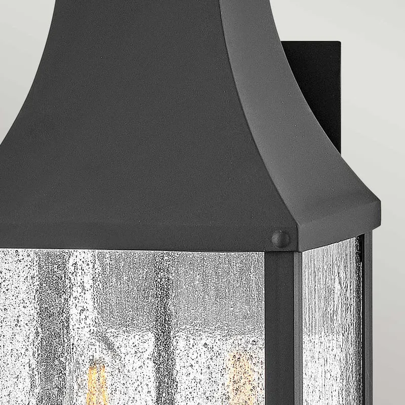 Außen-Wandlaterne Beacon Hill 2-flammig IP44 Schwarz 20x20cm