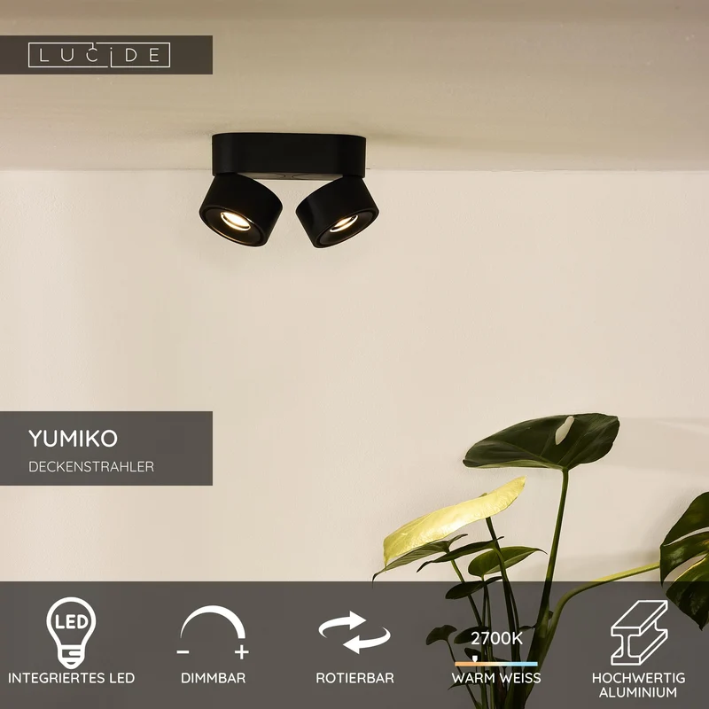 LED-Deckenspot Yumiko 2-flammig dimmbar