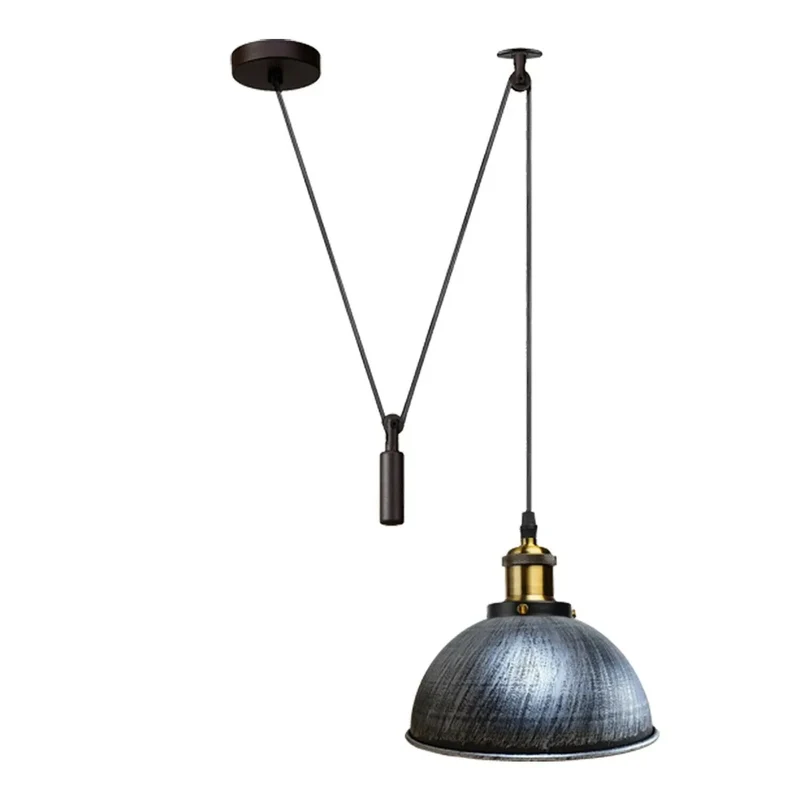 LEDSone Flaschenzug Pendelleuchte Lampe E27 Metall ~3757
