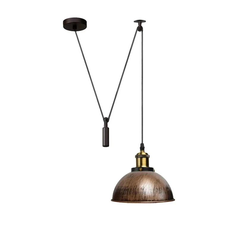 LEDSone Flaschenzug Pendelleuchte Lampe E27 Metall ~3757