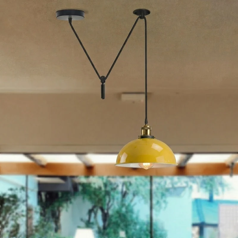 LEDSone Flaschenzug Pendelleuchte Lampe E27 Metall ~3757