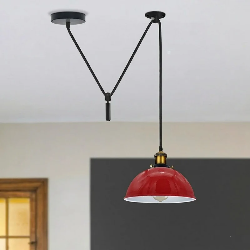 LEDSone Flaschenzug Pendelleuchte Lampe E27 Metall ~3757