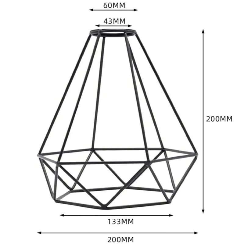 Diamond Cage Pendelleuchte Schirm Metalldraht Deckenleuchte Leuchte ~4108