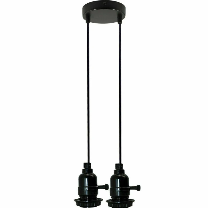 Pendelleuchte 1-5 flammig Schwarz mit Schalter | LEDSONE ~4014