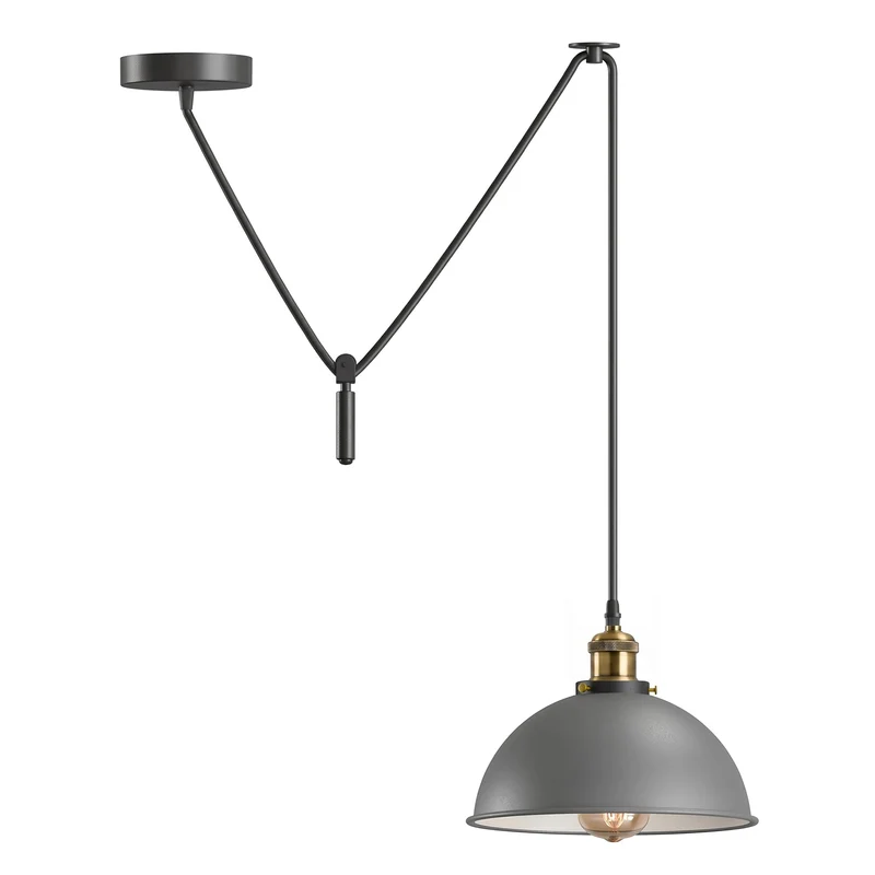 Pendelleuchte Höhenverstellbar – Vintage Trichter Deckenlampe Küche | Ø 21cm | E27 ~3968