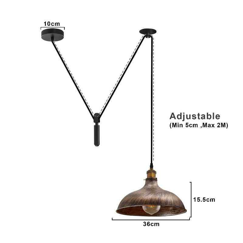 Vintage Pendelleuchte Industriedesign Hängeleuchte | LEDSONE ~4028