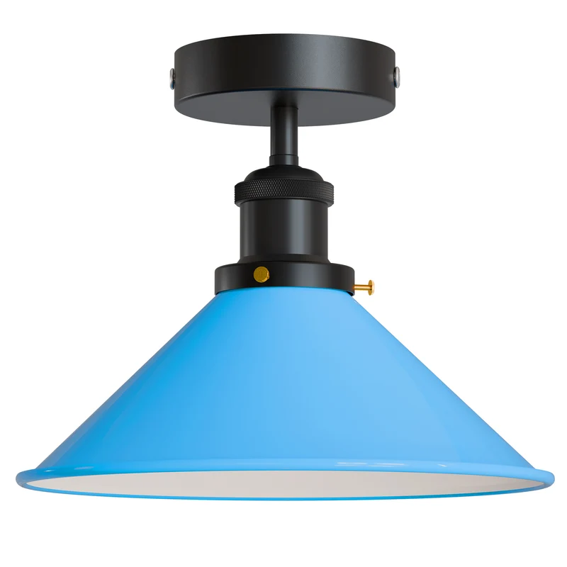 Retro Bistrolampe Decke – Industrie Vintage Deckenleuchte | Ø22cm | E27 ~4007
