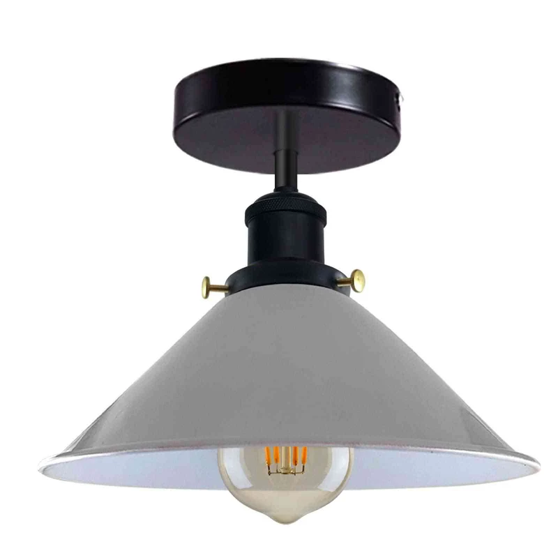 Retro Bistrolampe Decke – Industrie Vintage Deckenleuchte | Ø22cm | E27 ~4007