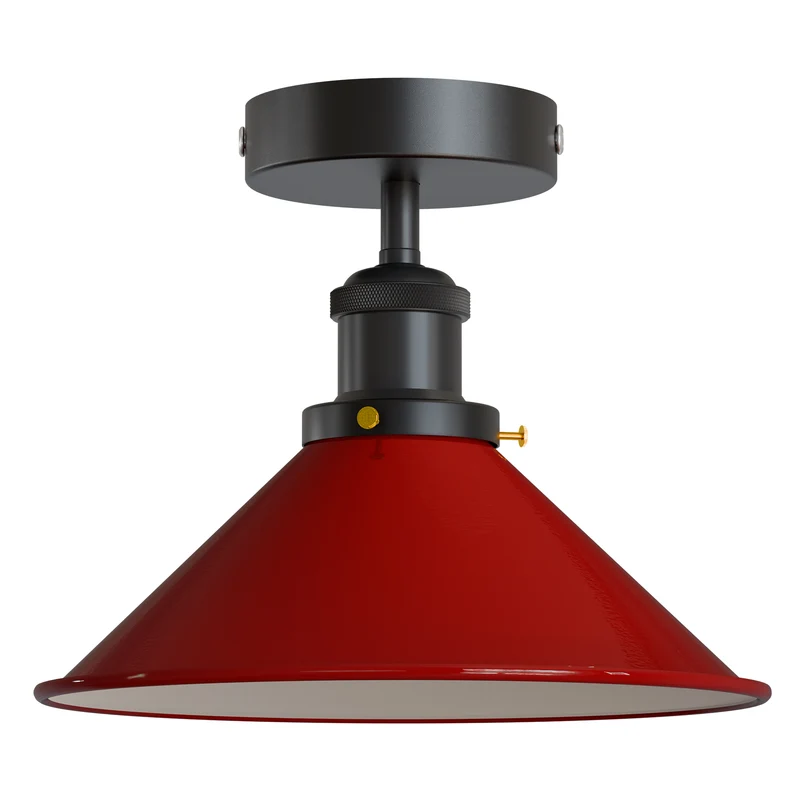 Retro Bistrolampe Decke – Industrie Vintage Deckenleuchte | Ø22cm | E27 ~4007