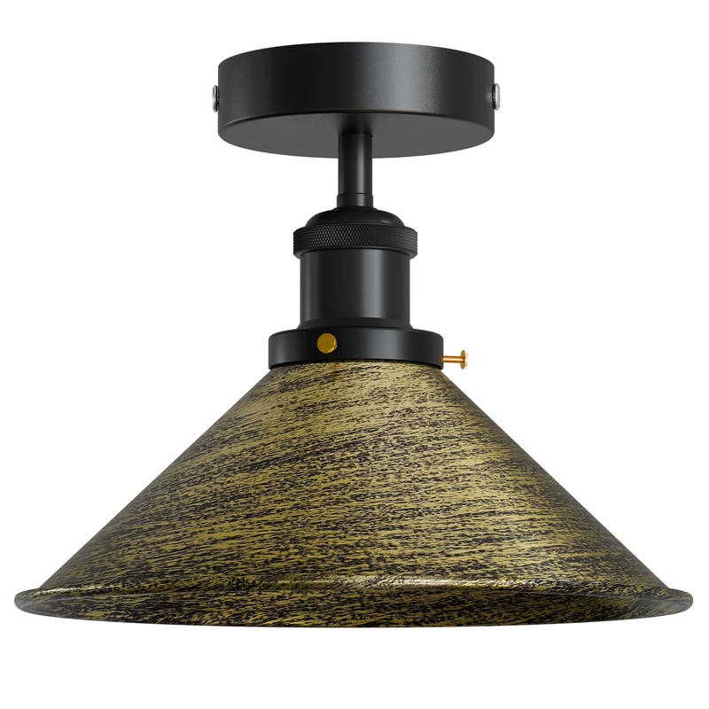 Retro Bistrolampe Decke – Industrie Vintage Deckenleuchte | Ø22cm | E27 ~4007