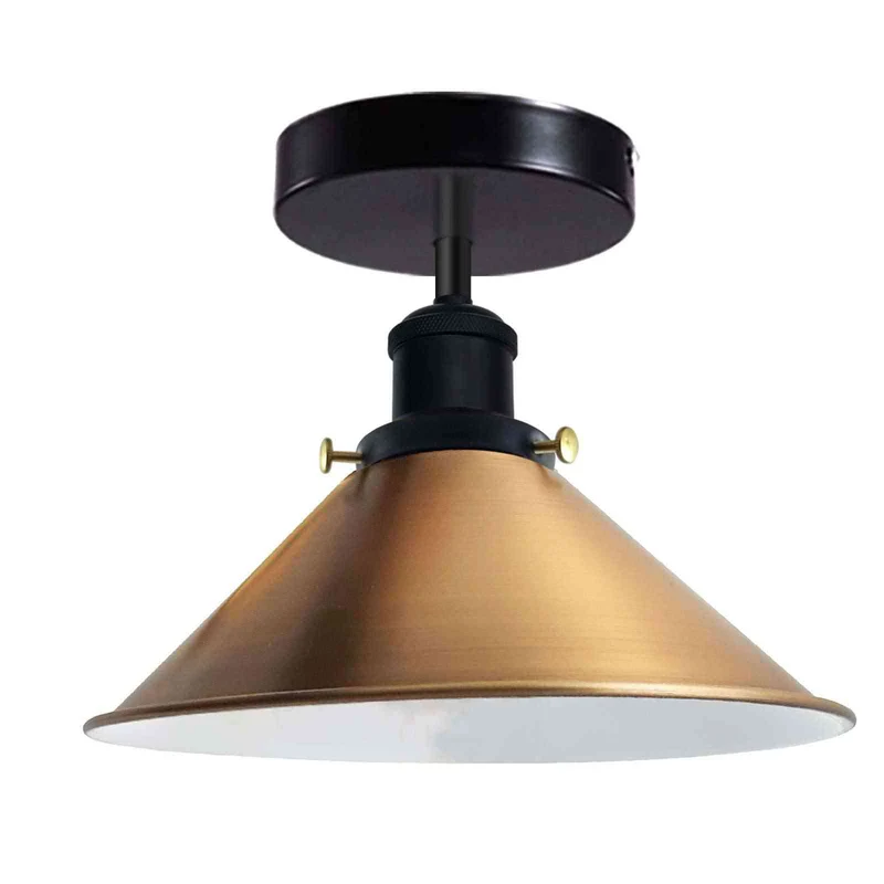 Retro Bistrolampe Decke – Industrie Vintage Deckenleuchte | Ø22cm | E27 ~4007