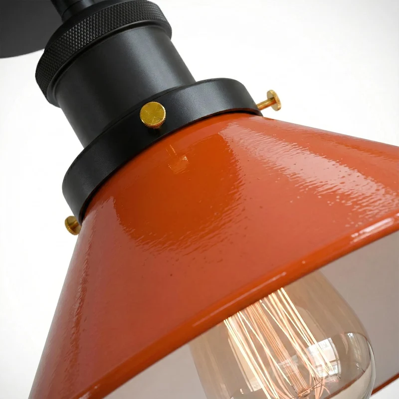 Retro Bistrolampe Decke – Industrie Vintage Deckenleuchte | Ø22cm | E27 ~4007