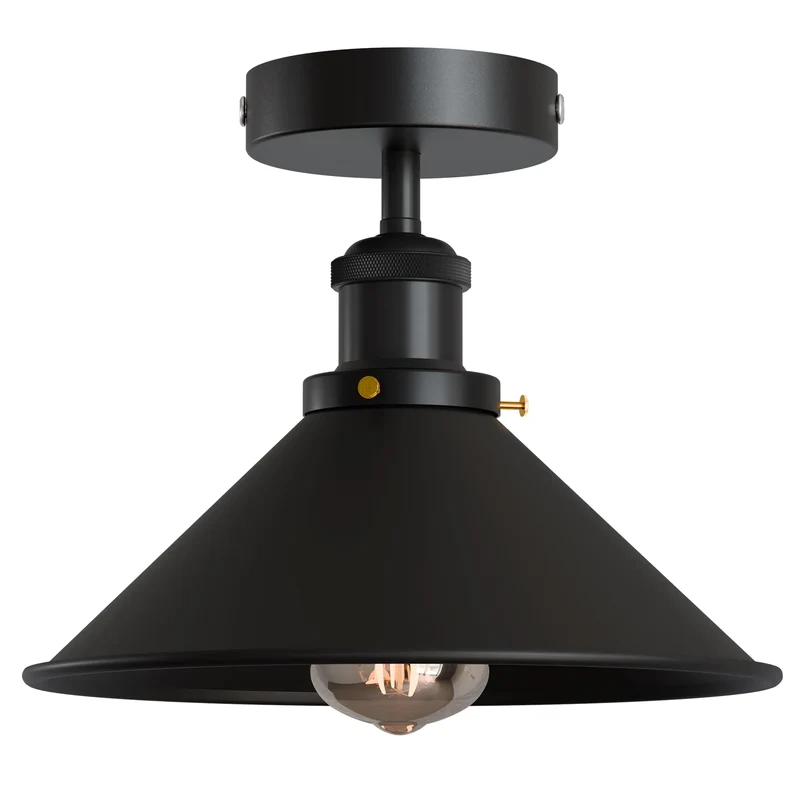 Konische Deckenleuchte – Vintage Unterputz Deckenlampe Flur | Mit Leuchtmittel ~4006