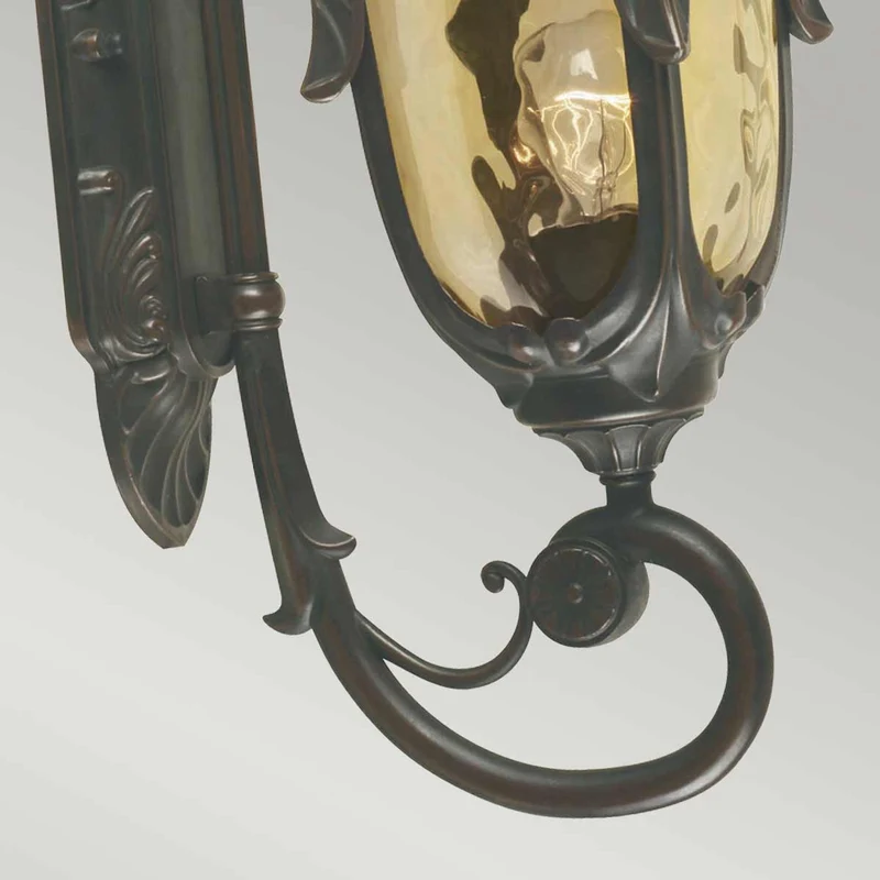 Wandleuchte Philadelphia 1-flammig Bronze 19x27cm