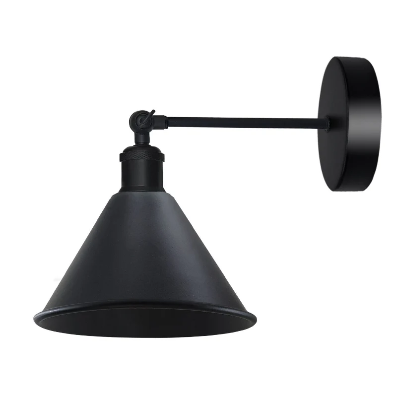 LEDSONE Vintage Wandlampe Schwarz | Verstellbare ~3768