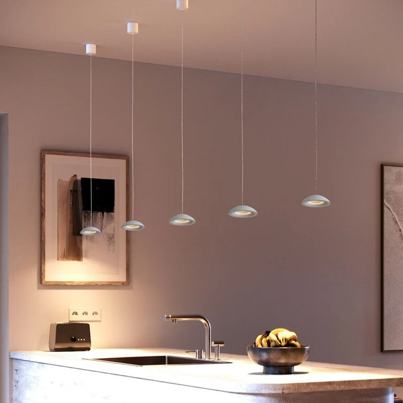 s.luce Santa Air LED Esszimmerlampe 12-flammig 200cm 3-reihig