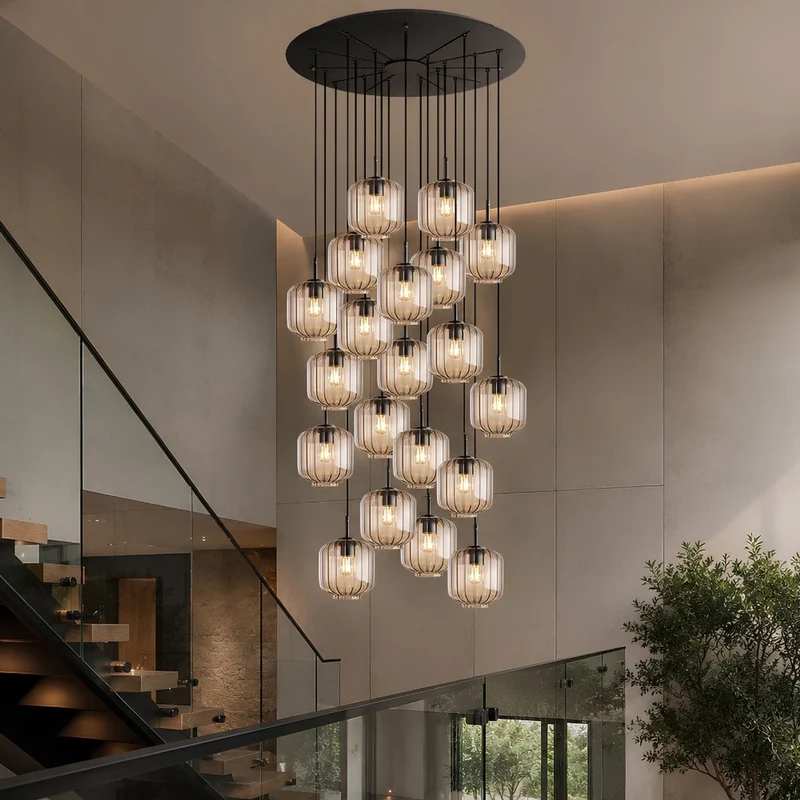 s.luce Velo Galerieleuchte 20-flammig Ø 120cm Baldachin Ø 20cm