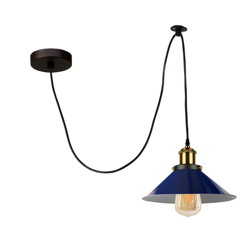 Mehrkopf Industrial Pendelleuchte | 1-9 flammig Spinnen Hängelampe blau~4047