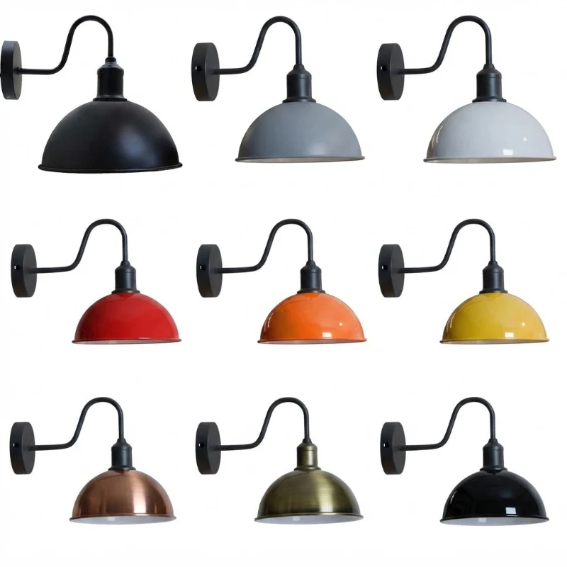 Wandleuchte Vintage Industrie E27 Wandlampe Metall ~4021