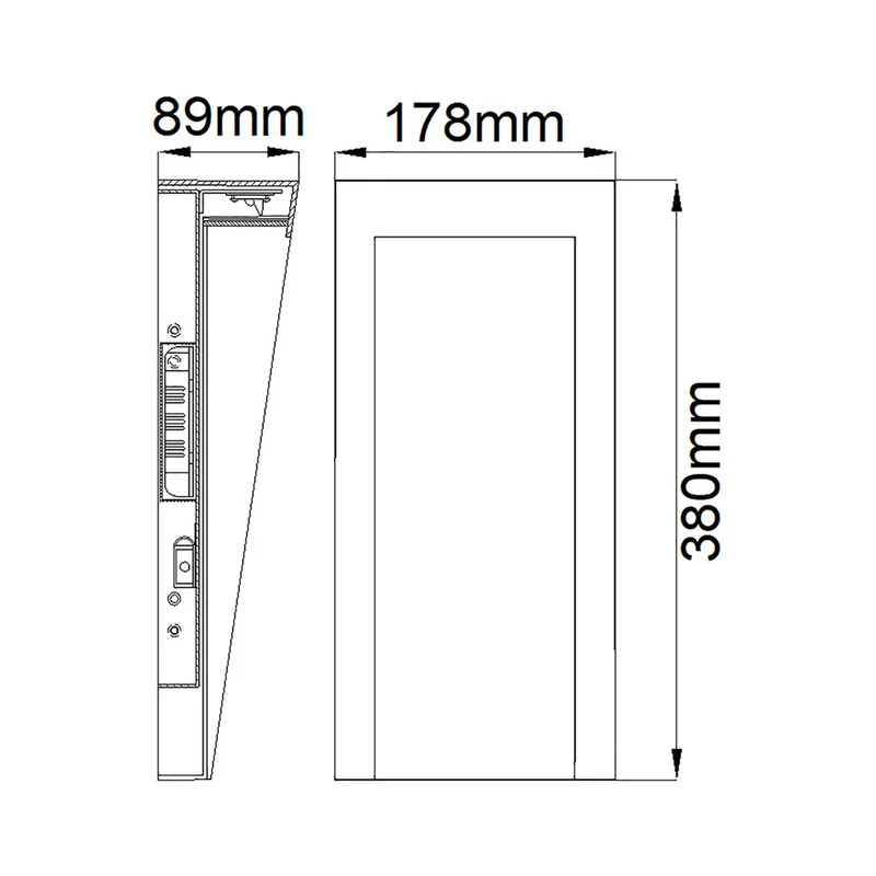 LED-Außenwandleuchte Taper 1-flammig IP44 Schwarz Ø18cm