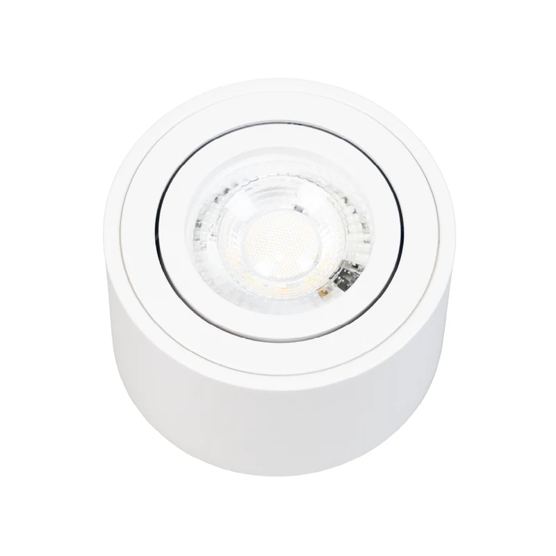 LED Aufbauspot, 7 W, 670 lm, 3CCT, dimmbar, schwenkbar, Aluminium, weiß