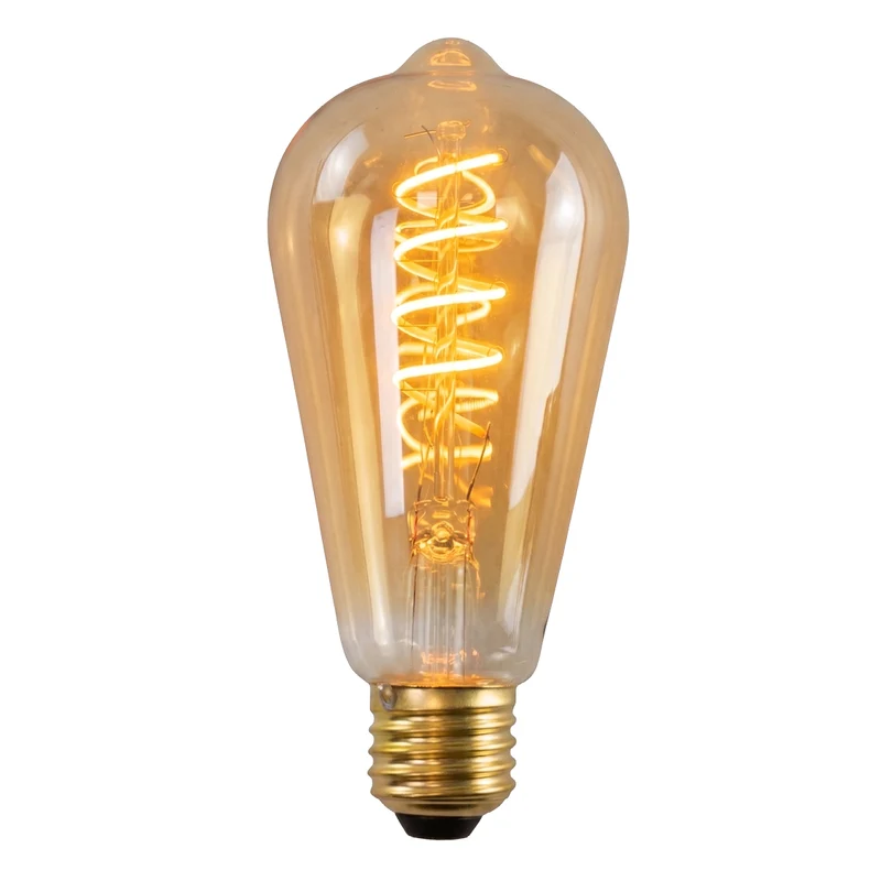 LED Filament Leuchtmittel, SPIRAL, ST64, E27, 4 W, 265 lm, 2200K, dimmbar