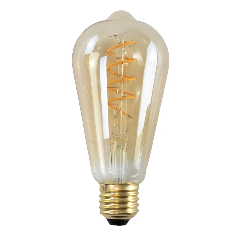 LED Filament Leuchtmittel, SPIRAL, ST64, E27, 4 W, 265 lm, 2200K, dimmbar