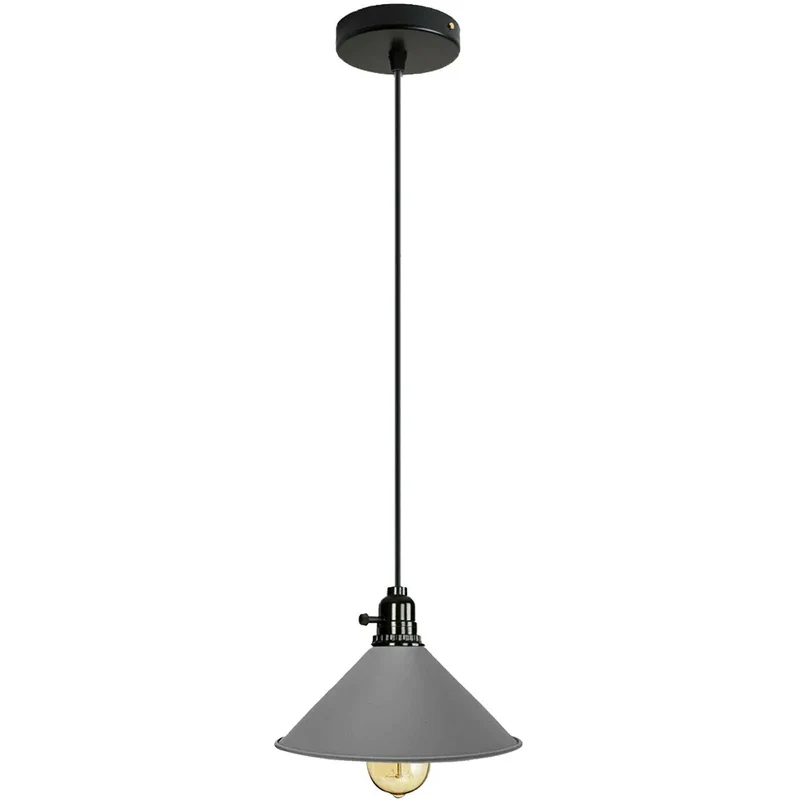 Industrie Pendelleuchte mit Drehschalter – E27 Retro Bunte Küchenlampe~ 3362