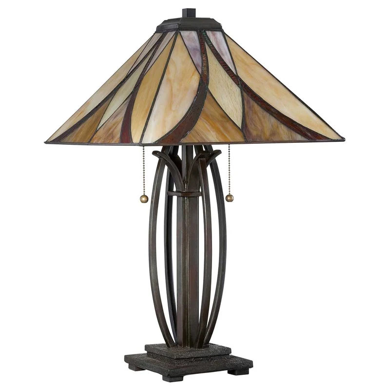 Tischleuchte Asheville 2-flammig Bronze