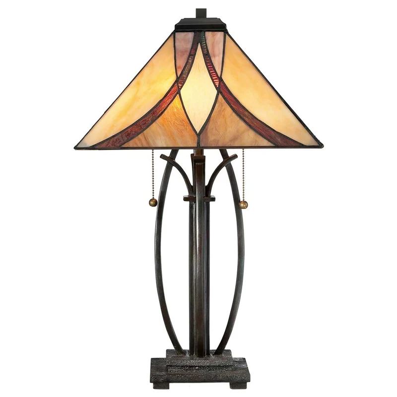 Tischleuchte Asheville 2-flammig Bronze