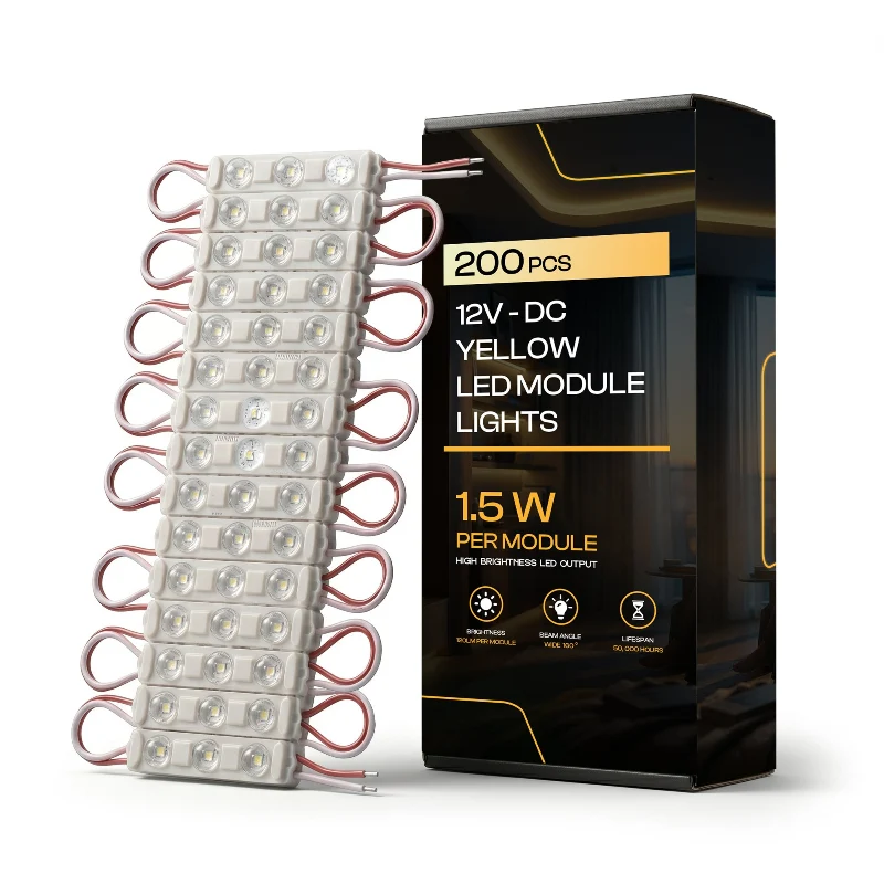 200 * LED Modul DC 12V / AC 220V Wasserdicht 1.5W für Lichtwerbung ~3742