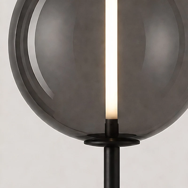 s.luce Mira LED Design Glas Tischlampe 55cm