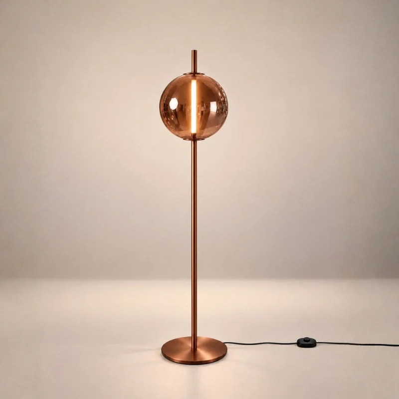 s.luce Mira Design LED Glas-Stehlampe 175cm
