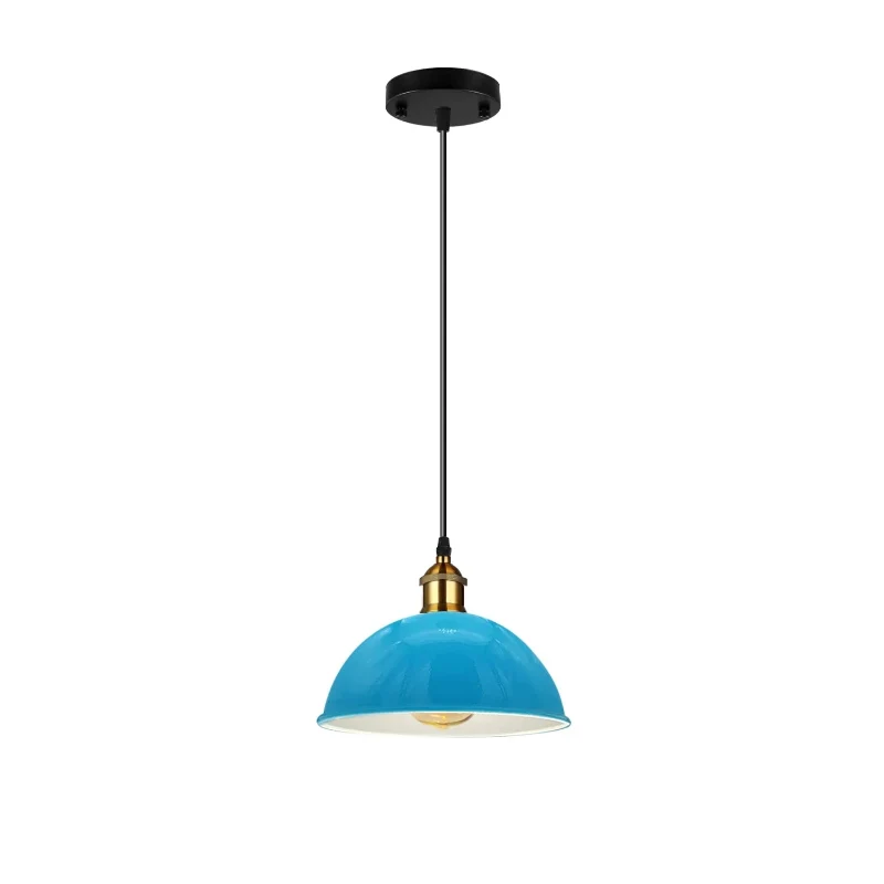 Vintage Pendelleuchte Farbig Industriestil Hängeleuchte ~3990
