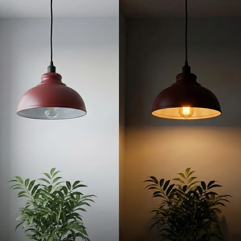 Industrie Fabrikpendelleuchte Ø 29cm Retro Hängeleuchte ~3427