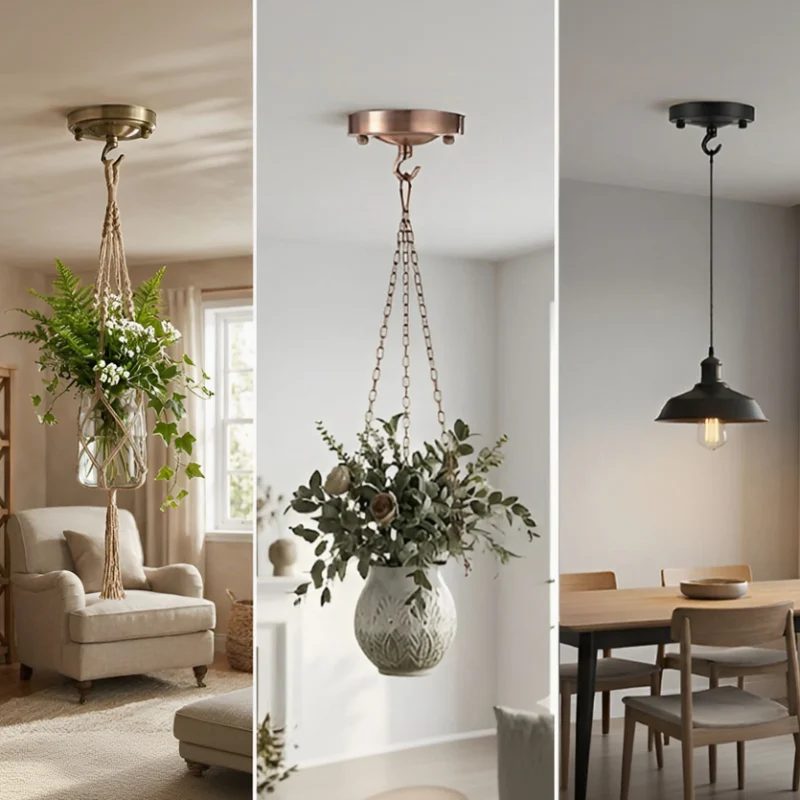 Deckenbaldachin mit Haken Premium Lampen-Baldachin 108mm ~3870